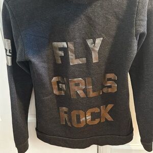 French terry zip up hoodie